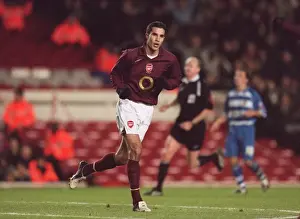 Arsenal V Reading 2005-6 Prints: Robin van Persie's Double: Arsenal's 3-0 Carling Cup Victory over Reading