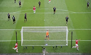 Arsenal V Bolton Wanderers 2011-12 Prints: Robin van Persie's Double: Arsenal's Centurion Celebrates 100th Goal vs