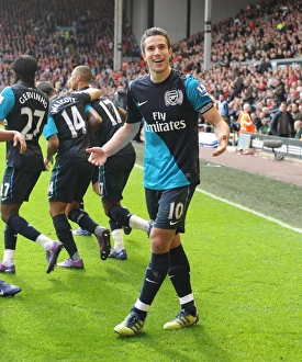 Liverpool V Arsenal 2011-12 Prints: Robin van Persie's Double Strike: Liverpool vs. Arsenal, Premier League 2011-12
