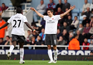 West Ham United V Arsenal 2009-10 Prints: Robin van Persie's Dramatic Equalizer: Arsenal vs