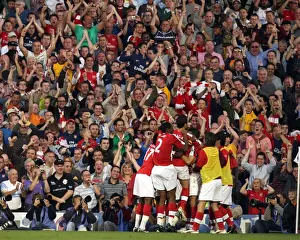 Fulham V Arsenal 2009-10 Prints: Robin van Persie's Euphoric Goal: Arsenal's Thrilling 1-0 Victory over Fulham