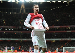 Arsenal V Manchester United 2011-12 Prints: Robin van Persie's Goal: Arsenal vs. Manchester United, Premier League 2011-12