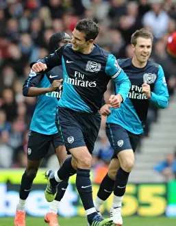 Stoke City V Arsenal 2011-12 Prints: Robin van Persie's Goal: Arsenal's Victory at Stoke City (2011-12)