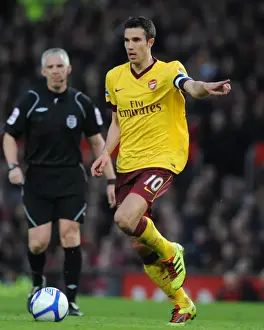Manchester United V Arsenal FA Cup 2010-11 Prints: Robin van Persie's Heartbreak at Old Trafford: FA Cup Sixth Round