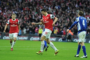 Robin van Persie's Injured Goal: Arsenal's Agony in 1:2 Defeat to Birmingham City, Carling Cup Final, 2011