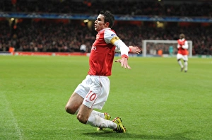Arsenal V Partizan Belgrade 2010-11 Prints: Robin van Persie's Penalty