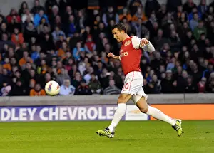 Wolverhampton Wanderers V Arsenal 2011-12 Prints: Robin van Persie's Penalty: Arsenal's Winning Goal at Wolverhampton Wanderers