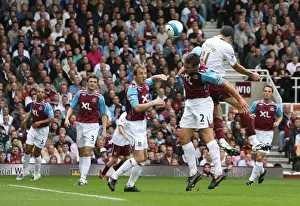 West Ham United V Arsenal 2007-08 Prints: Robin van Persie's Pressured Goal: Arsenal's Win at West Ham United (0:1)