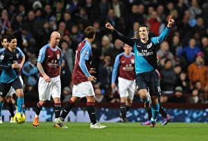 Aston Villa V Arsenal 2011-12 Prints: Robin van Persie's Strike: Aston Villa vs. Arsenal, Premier League 2011-12