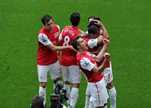 Arsenal V Sunderland 2011-12 Prints: Robin van Persie's Stunner: Arsenal Leads Sunderland 2-1 in Premier League