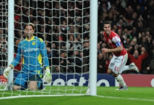 Arsenal V Borussia Dortmund 2011-12 Prints: Robin van Persie's Stunner: Arsenal vs. Borussia Dortmund, Champions League 2011-12