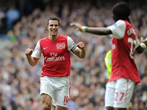 Chelsea V Arsenal 2011-12 Prints: Robin van Persie's Stunner: Arsenal's First Goal vs. Chelsea (2011-12)