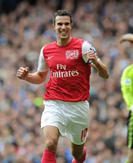 Chelsea V Arsenal 2011-12 Prints: Robin van Persie's Stunner: Arsenal's Historic Goal vs. Chelsea (2011-12)