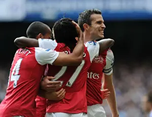 Chelsea V Arsenal 2011-12 Prints: Robin van Persie's Stunner: Arsenal's Historic Winning Goal Against Chelsea (2011-12)