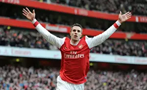 Robin van Persie's Stunner: Arsenal's Opening Goal in 3-0 Victory over Wigan Athletic (2010-11)