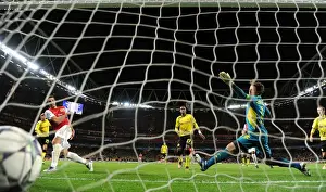 Arsenal V Borussia Dortmund 2011-12 Prints: Robin van Persie's Stunning Goal Past Roman Weidenfeller: Arsenal vs Borussia Dortmund