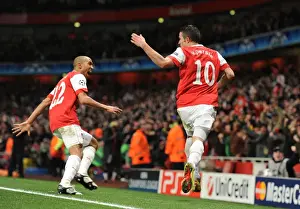 Arsenal V Barcelona 2010-11 Prints: Robin van Persie's Thriller: Arsenal's Historic 2-1 Victory Over Barcelona (16/2/2011)