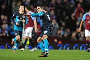 Aston Villa V Arsenal 2011-12 Prints: Robin van Persie's Thrilling First Goal: Aston Villa vs