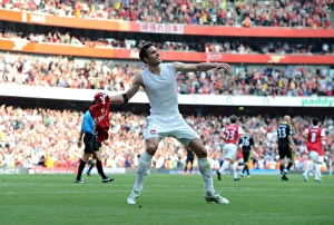 Arsenal V Liverpool 2010-2011 Prints: Robin van Persie's Thrilling Goal: Arsenal vs