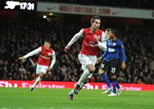 Arsenal V Manchester United 2011-12 Prints: Robin van Persie's Thrilling Goal: Arsenal's Epic Victory Over Manchester United