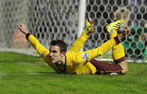 Leeds United V Arsenal FA Cup 2010-11 Prints: Robin van Persie's Triumph: Arsenal's 3rd Goal vs Leeds United in FA Cup