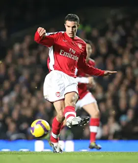 Chelsea V Arsenal 2008-09 Prints: Robin van Persie's Unforgettable Performance: Arsenal's 2-1 Victory Over Chelsea