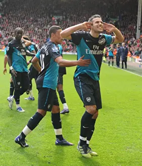 Liverpool V Arsenal 2011-12 Prints: Robin van Persie's Unforgettable Strike: Arsenal's Victory over Liverpool