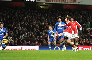 Arsenal V Everton 2009-10 Prints: Rosicky Stuns Everton: Dramatic Goal Brings Arsenal Level