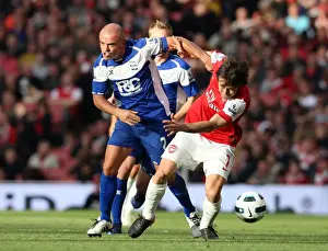 Rosicky vs Carr: Arsenal's Victory Over Birmingham City (2:1), Barclays Premier League, Emirates Stadium, October 16, 2010