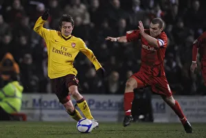 Leyton Orient V Arsenal - FA Cup 2010-2011 Prints: Rosicky vs. Dawson: A FA Cup Battle at Leyton Orient, 2011