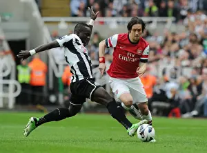 Newcastle United V Arsenal 2012-13 Prints: Rosicky vs. Tiote: A Battle for Ball Possession - Newcastle United vs. Arsenal (2013)