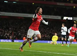 Arsenal V Tottenham Hotspur 2013-14 Prints: Rosicky's Brace: Arsenal Triumphs Over Tottenham in FA Cup Third Round