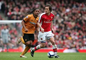 Arsenal V Wolverhampton Wanderers 2009-10 Prints: Rosicky's Goal: Arsenal Edge Past Wolverhampton 1-0
