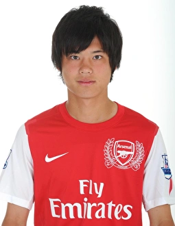 Ryo Miyaichi (Arsenal). Arsenal Photocall, Emirates Stadium, Arsenal Football Club Ryo Miyaichi (Arsenal). Arsenal Photocall, Emirates Stadium, Arsenal Football Club