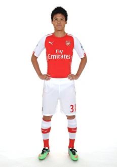 Ryo Miyaichi at Arsenal Photocall 2014-15