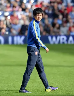 West Bromwich Albion V Arsenal 2013-14 Prints: Ryo Miyaichi Gears Up: West Bromwich Albion vs Arsenal, Premier League 2013-14