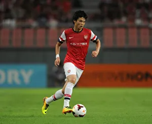 Nagoya Grampus V Arsenal 2013-14 Prints: Ryo Miyaichi Plays for Arsenal Against Nagoya Grampus in Japan, 2013