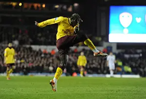 Leeds United V Arsenal FA Cup 2010-11 Prints: Sagna Scores the Second: Arsenal's Dominance over Leeds in FA Cup