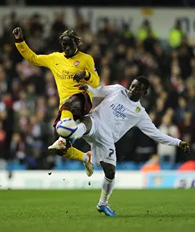 Leeds United V Arsenal FA Cup 2010-11 Prints: Sagna's Dominance: Arsenal's 3-1 FA Cup Victory Over Leeds United (January 19)