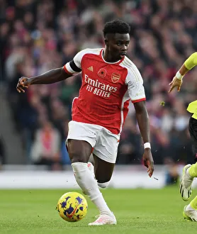 Saka in Action: Arsenal's Star Performer vs. Burnley (2023-24)