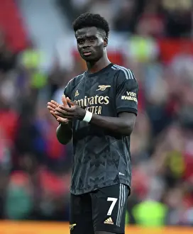 Saka Applauds Arsenal Fans: Manchester United vs Arsenal FC - Premier League 2022-23