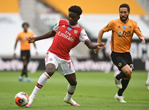 Saka Under Pressure: Wolverhampton Wanderers vs. Arsenal FC, Premier League 2019-2020