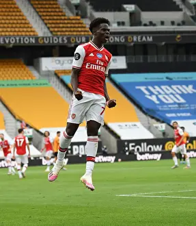 Saka Scores: Arsenal's Victory at Wolverhampton Wanderers (2019-2020)