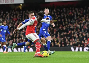 Everton F Prints: Saka Scores First: Arsenal vs. Everton, Premier League 2022-23