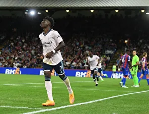 Saka Scores the Second: Crystal Palace vs. Arsenal FC in Premier League (2022-23)