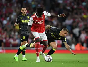 Saka Slices Through Digne: Thrilling Moment from Arsenal's Victory over Aston Villa
