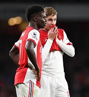 Saka and Smith Rowe in Action: Arsenal vs Aston Villa, Premier League 2021-22