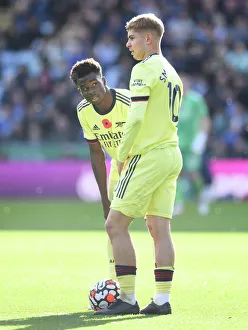 Saka and Smith Rowe in Action: Arsenal vs Leicester City, Premier League 2021-22