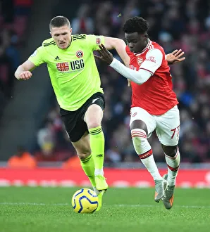 Arsenal V Sheffield United 2019-20 Prints: Saka vs. Lundstram