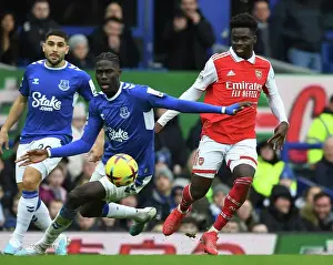 Everton V Arsenal 2022-23 Prints: Saka vs Onana: A Premier League Battle at Goodison Park